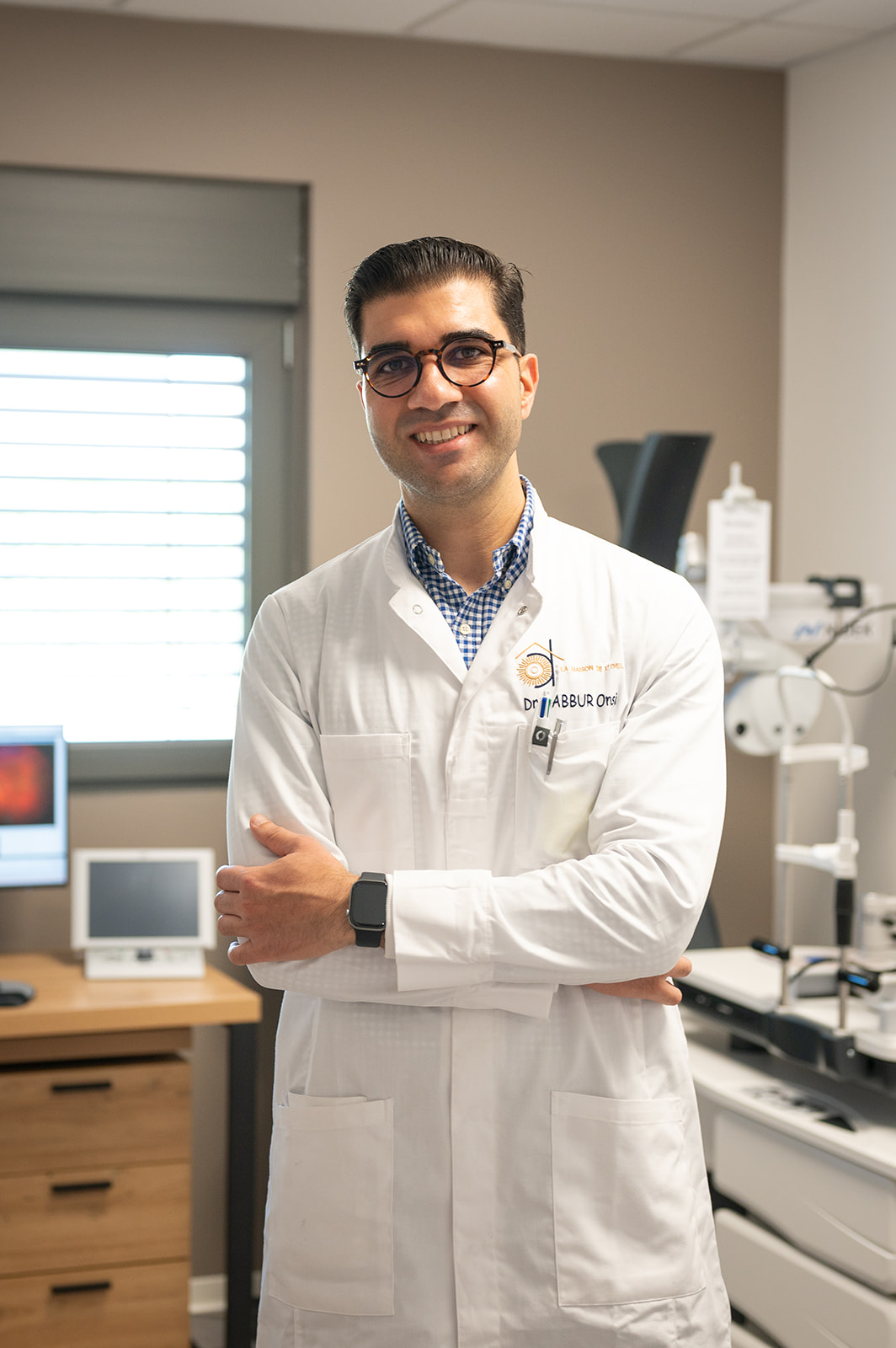 Le dcoteur Onsi Dabbur, ophtalmologue à la Maison de l'Oeil à Hésingue.